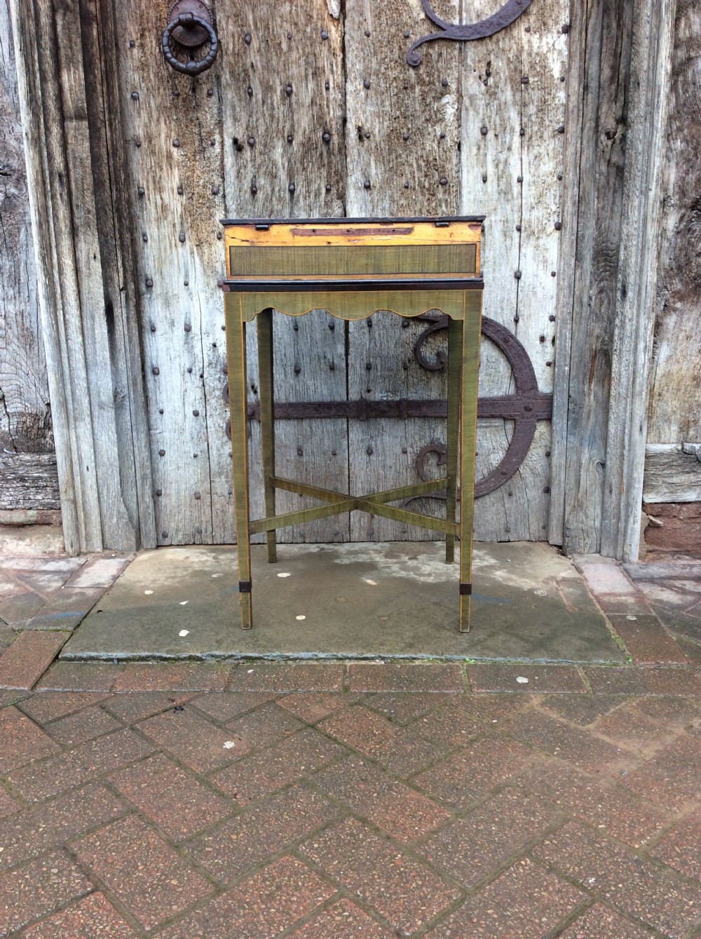 An 18thC decorated work table View X