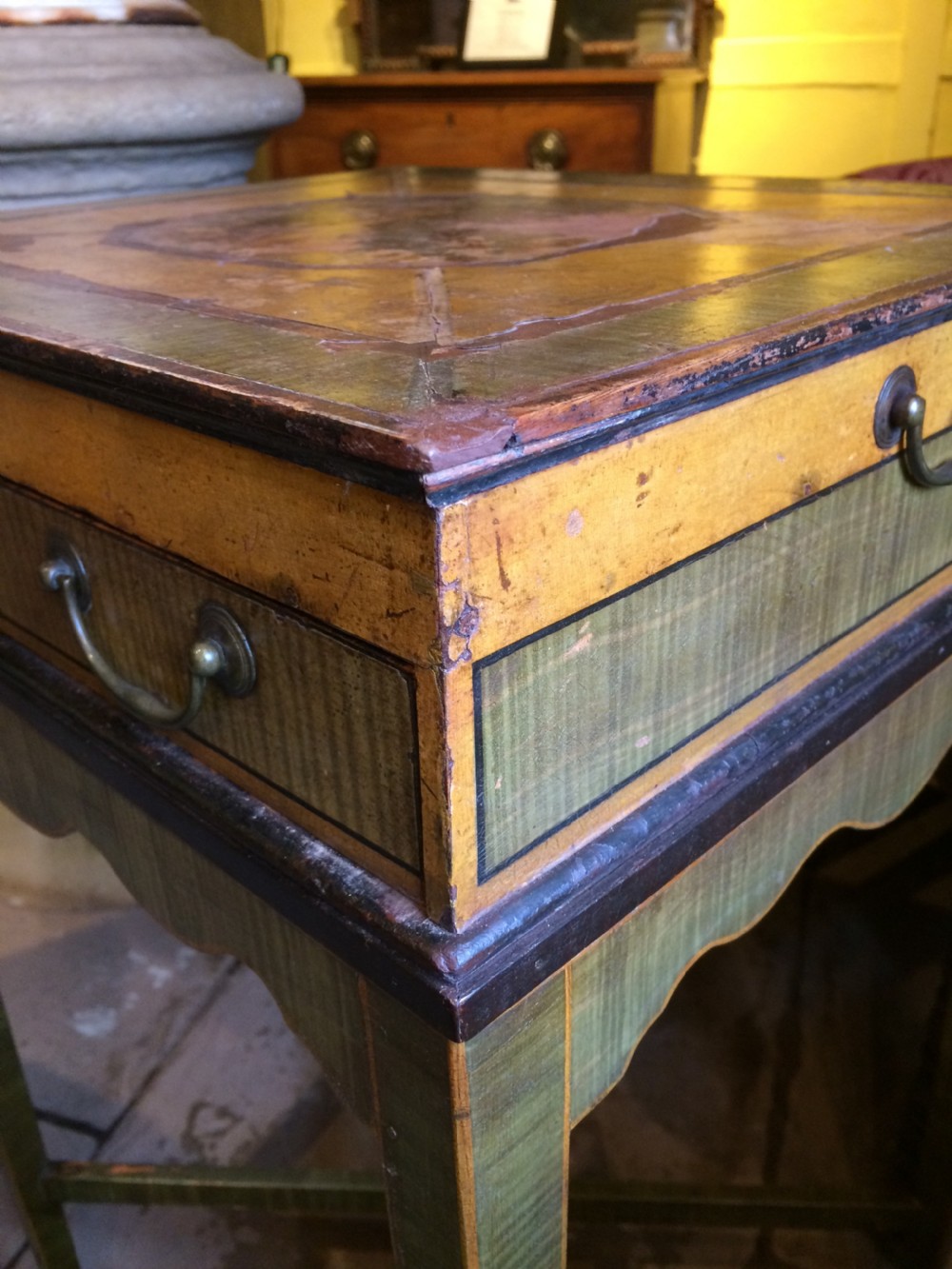 An 18thC decorated work table View XIII