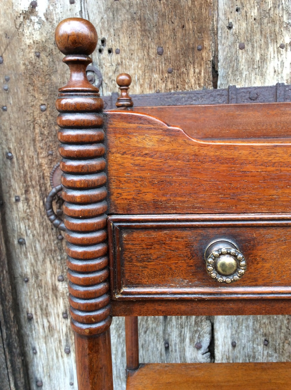 A Regency mahogany 4 tear & 3drawer Scottish Whatnot View V