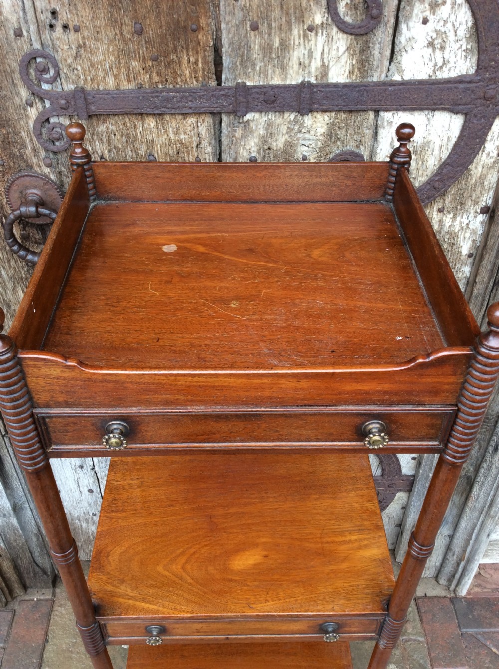 A Regency mahogany 4 tear & 3drawer Scottish Whatnot View VI