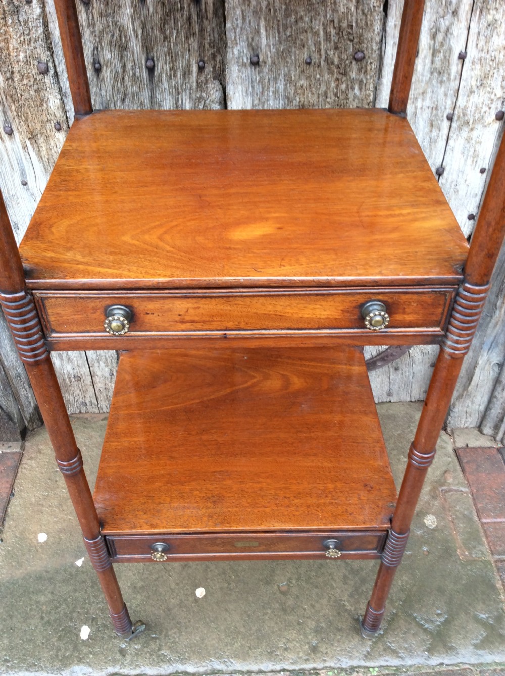 A Regency mahogany 4 tear & 3drawer Scottish Whatnot View VII