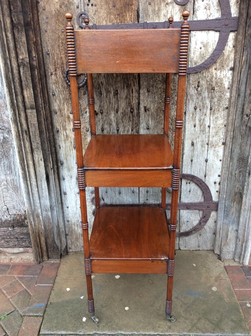 A Regency mahogany 4 tear & 3drawer Scottish Whatnot View X