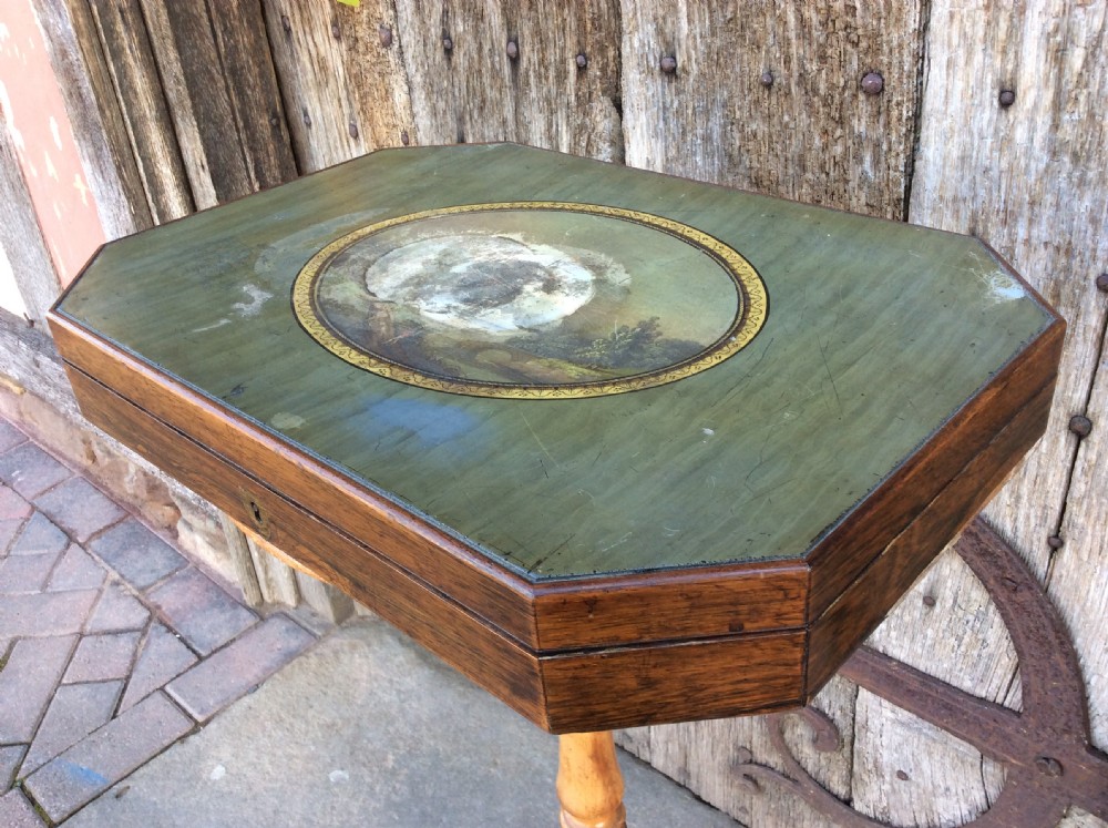 A Regency decorated shell box View II