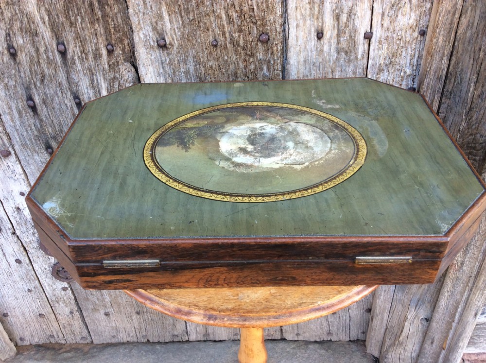A Regency decorated shell box View VII