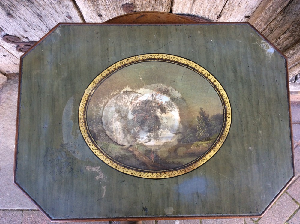 A Regency decorated shell box View X