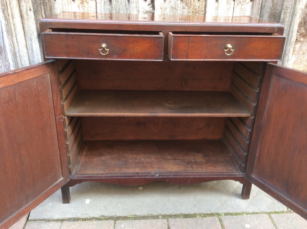 A small 18thC mahogany side cabinet View III