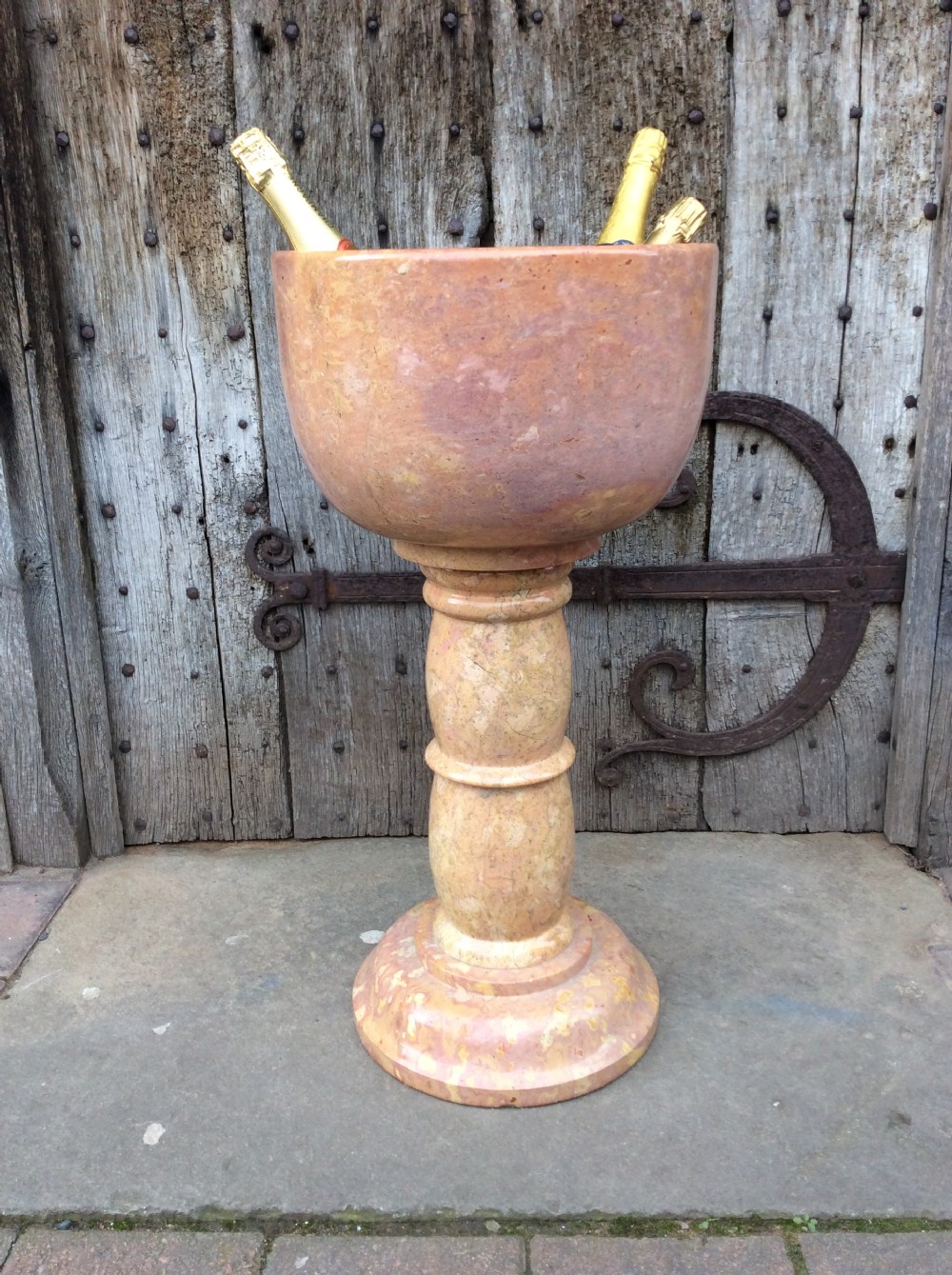 A pink marble planter c.1920 View VI