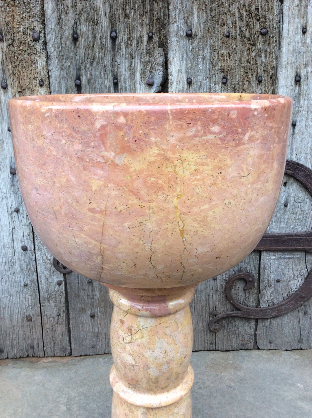 A pink marble planter c.1920 View VII
