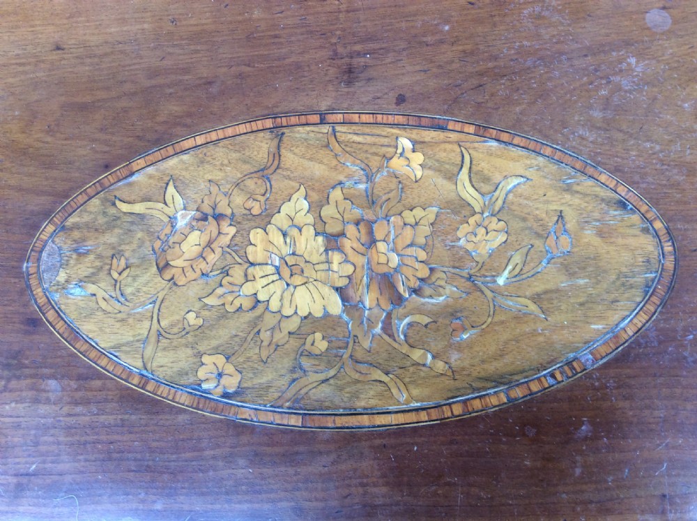 An 18thC mahogany oval tray on later stand View V