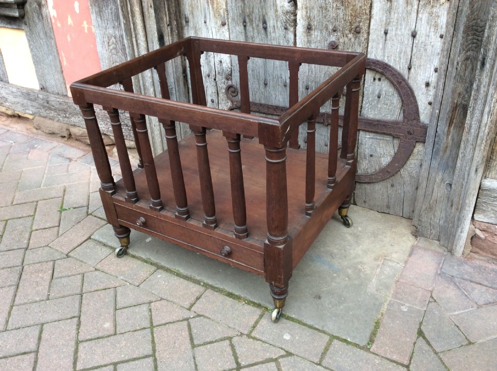 An 18thC mahogany oversized country house canterbury View II