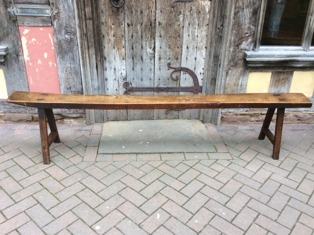 An 18thC Welsh primitive bench 