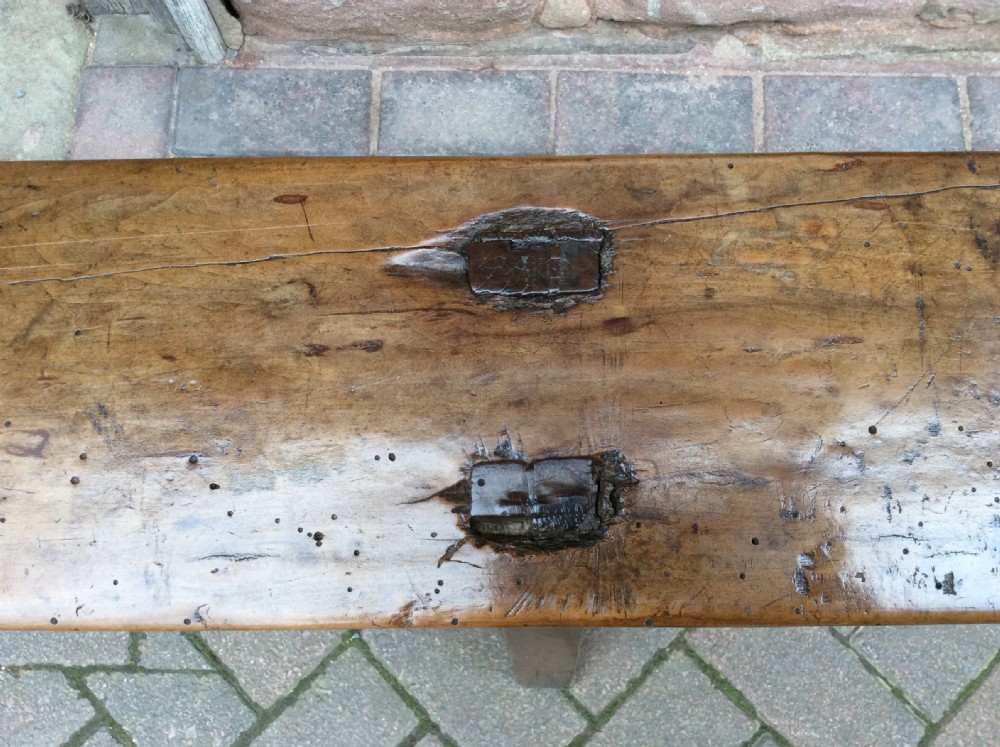 An 18thC Welsh primitive bench  View V