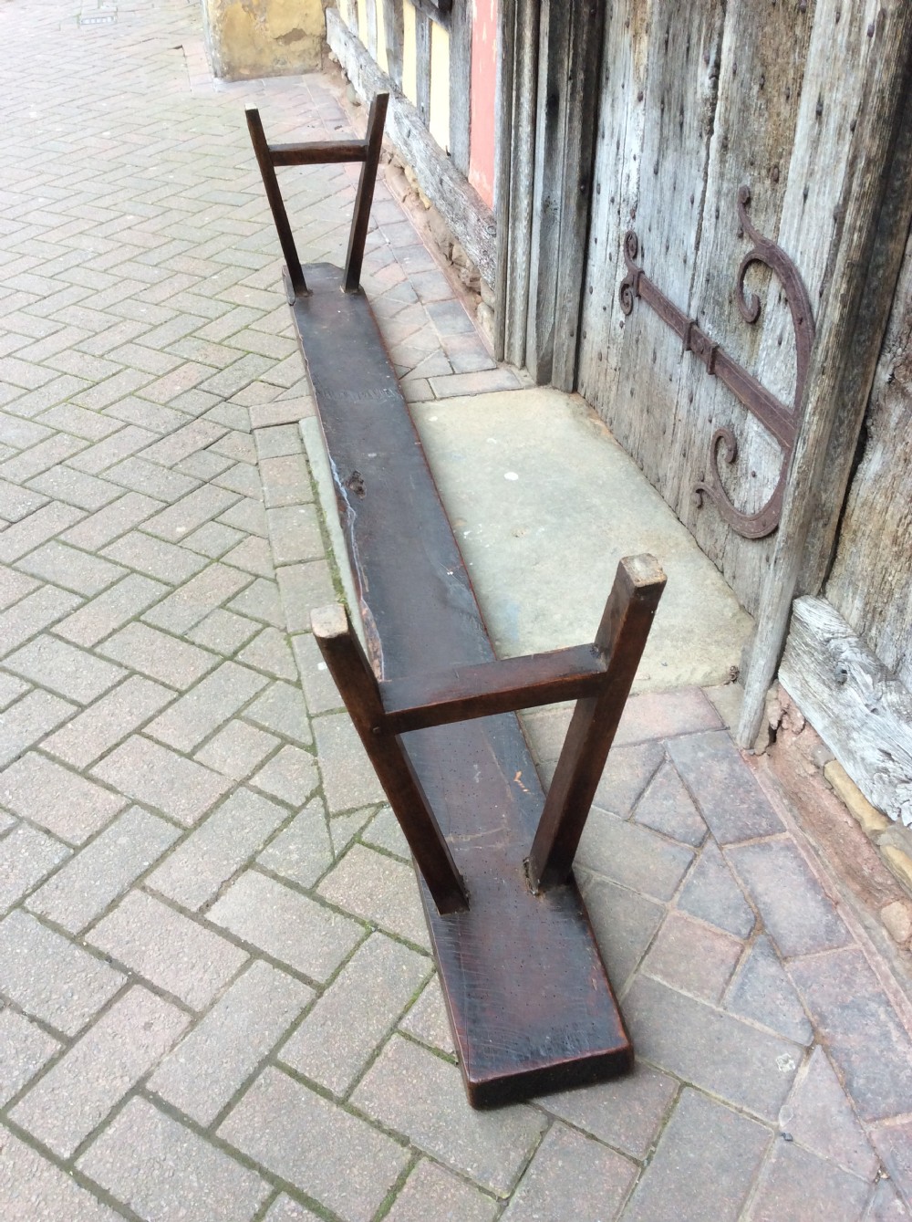 An 18thC Welsh primitive bench  View VI
