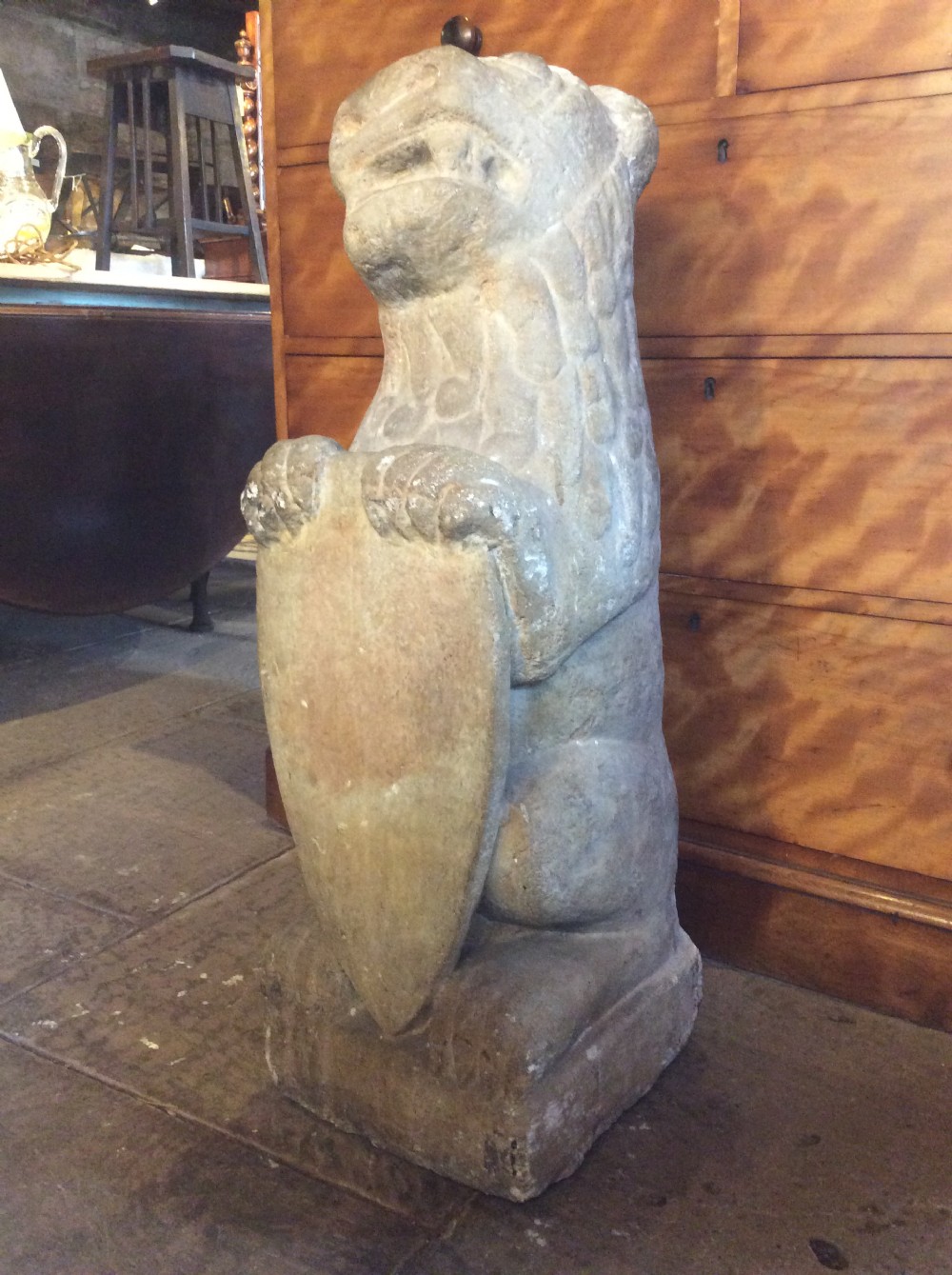 A 17thC stone lion View VI