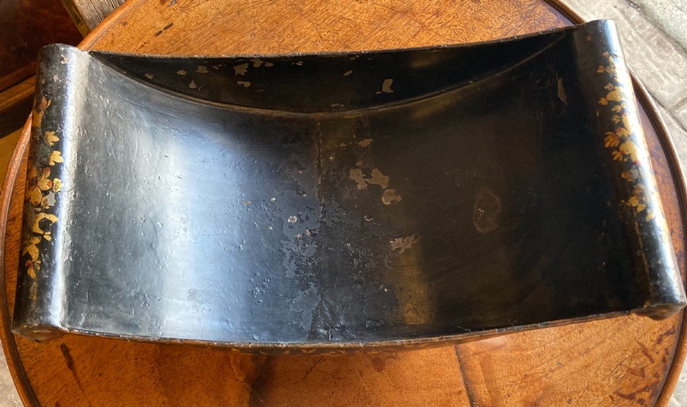 19th century toleware cheese coaster View II
