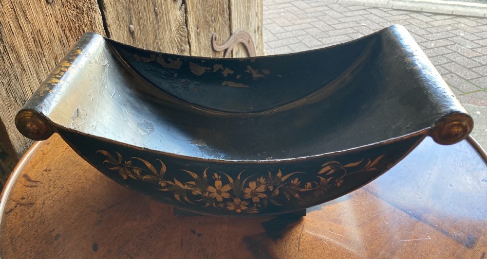 19th century toleware cheese coaster View IV