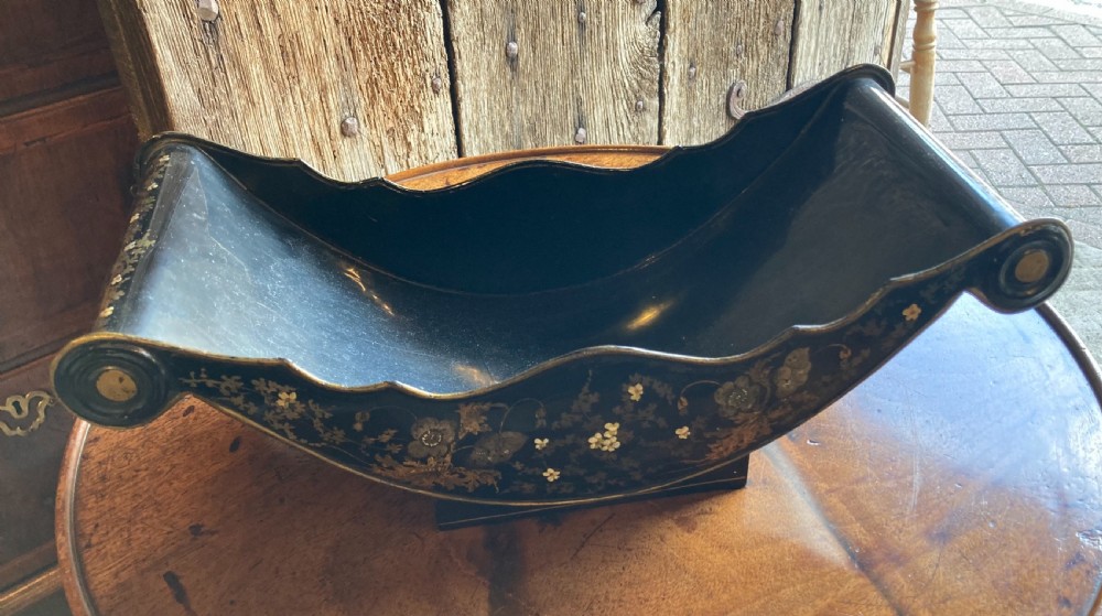 19th century toleware cheese coaster