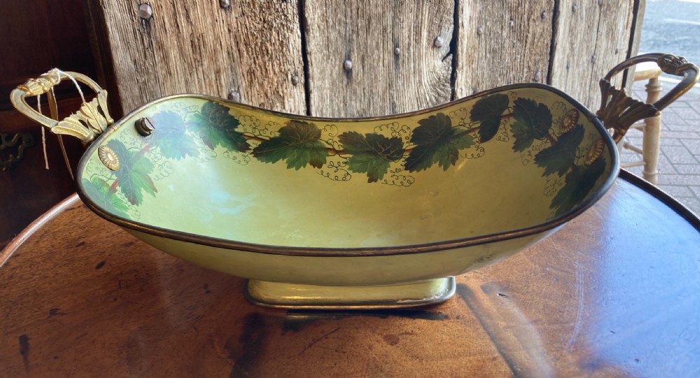 19th century decorative toleware fruit bowl