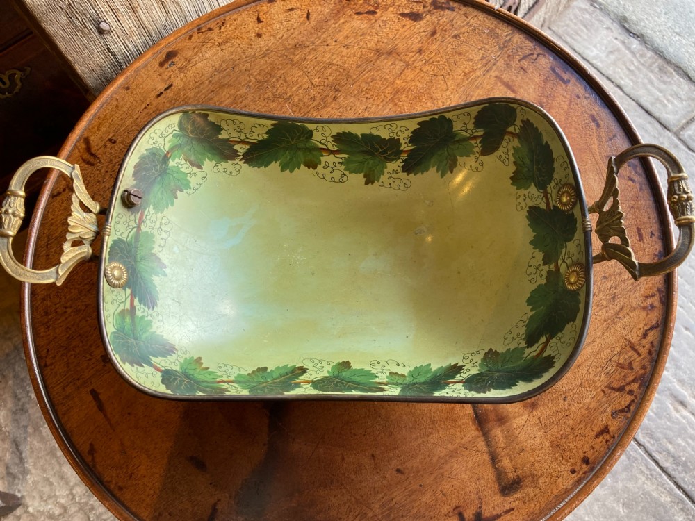 19th century decorative toleware fruit bowl View II