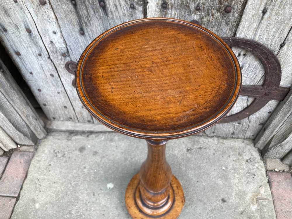 19th century weighted oak wine table View III