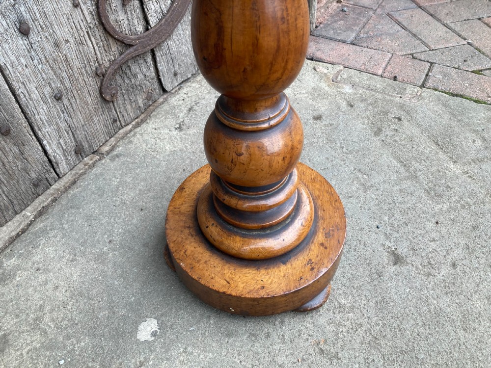 19th century weighted oak wine table View V