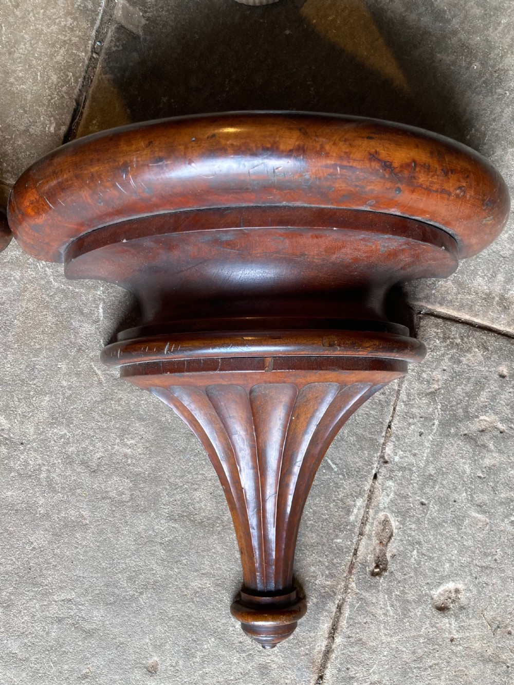 A pair of 19th century mahogany wall brackets View III