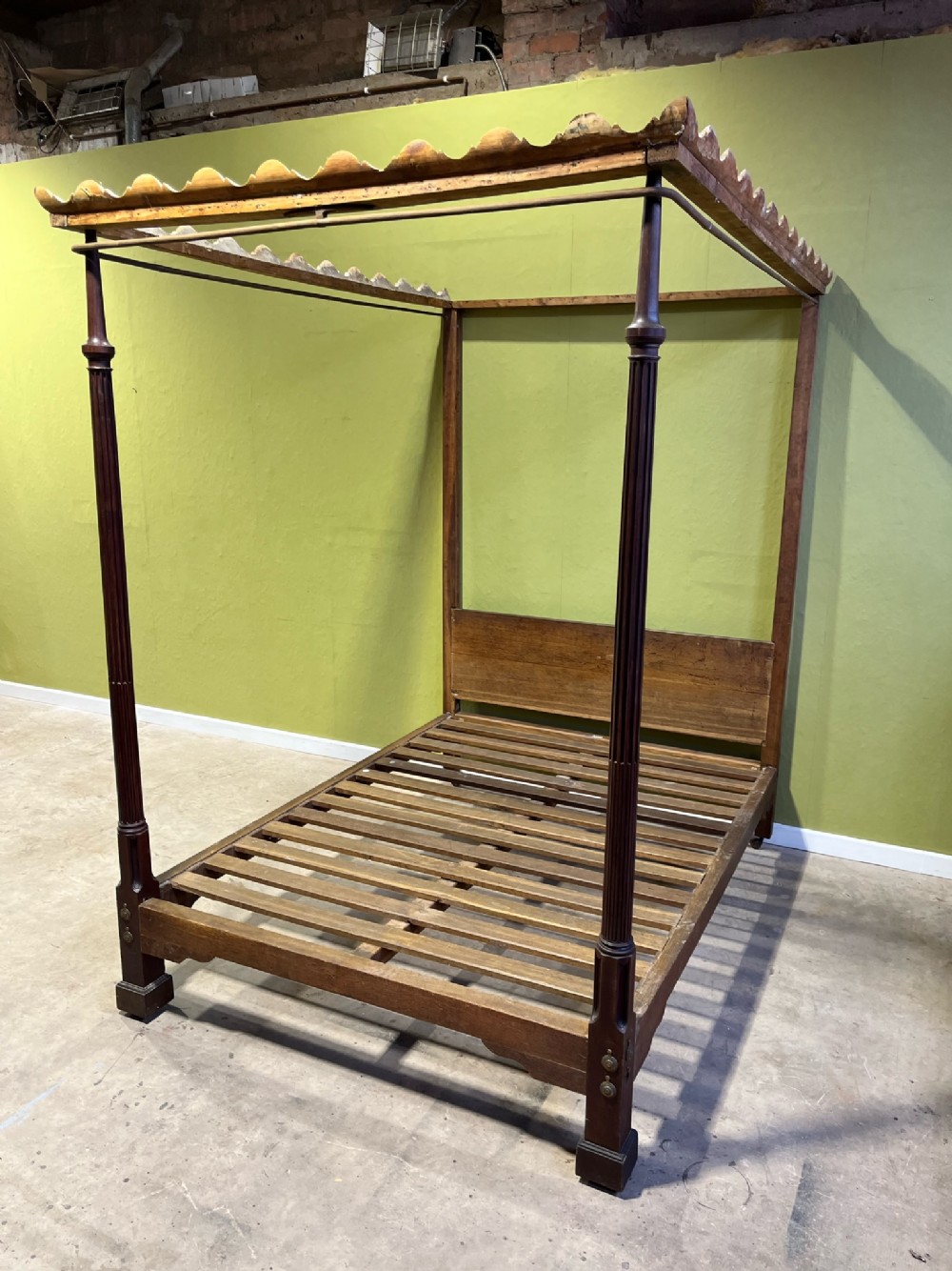 An 18th Century Chippendale Period Four Poster Bed