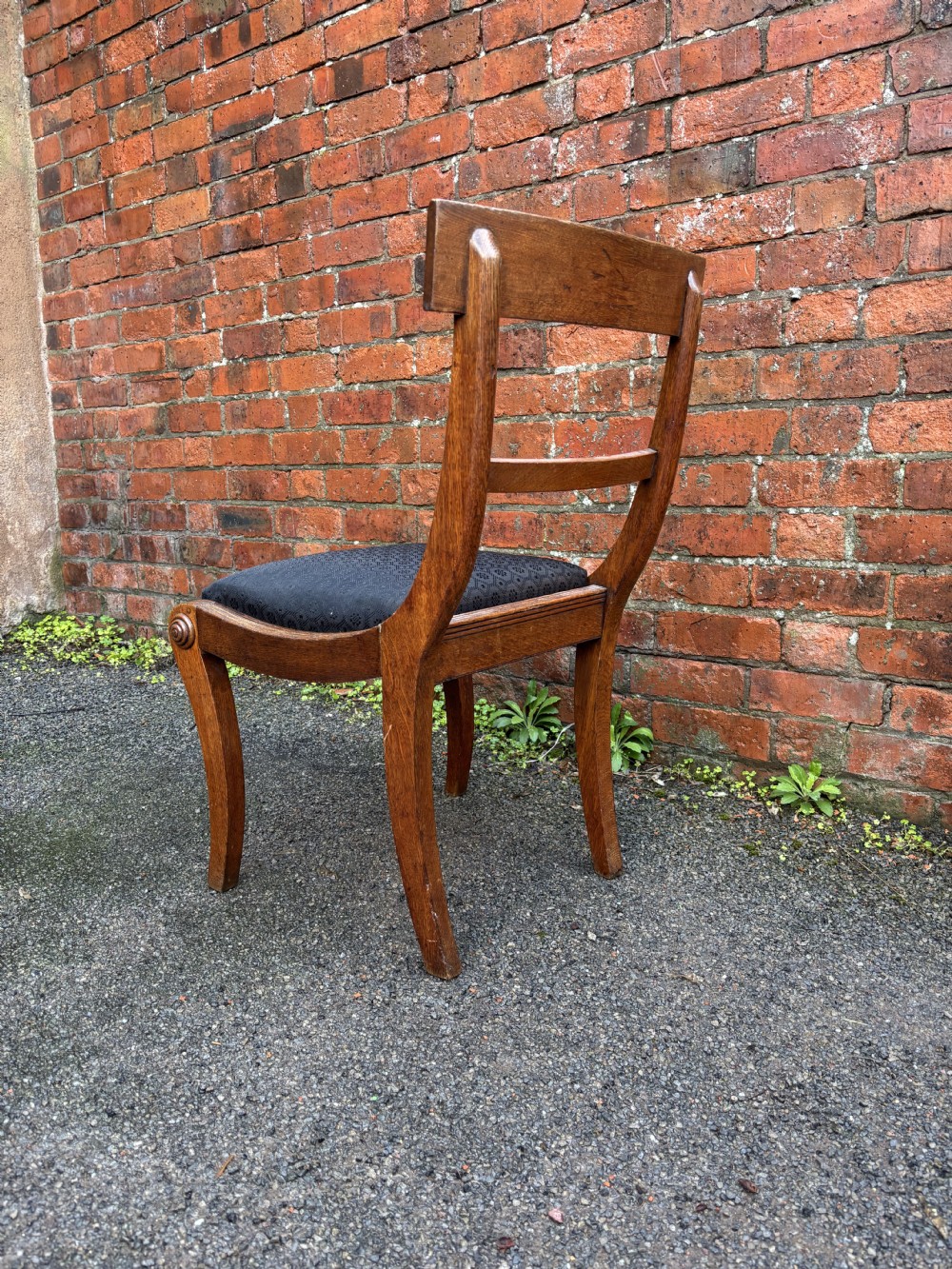 Set of 8 Regency Gothic Oak Chairs View VI