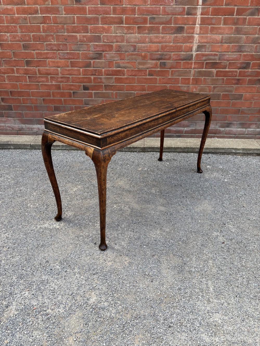 18th century Geo II oak narrow table View II