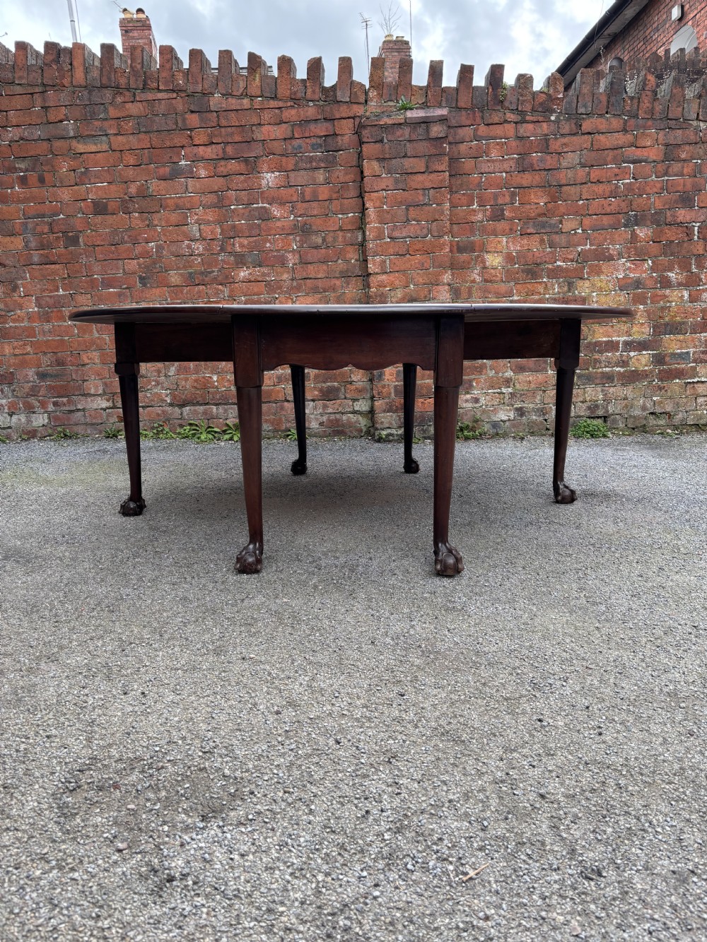 Large Geo II Cuban mahogany gate leg table View V