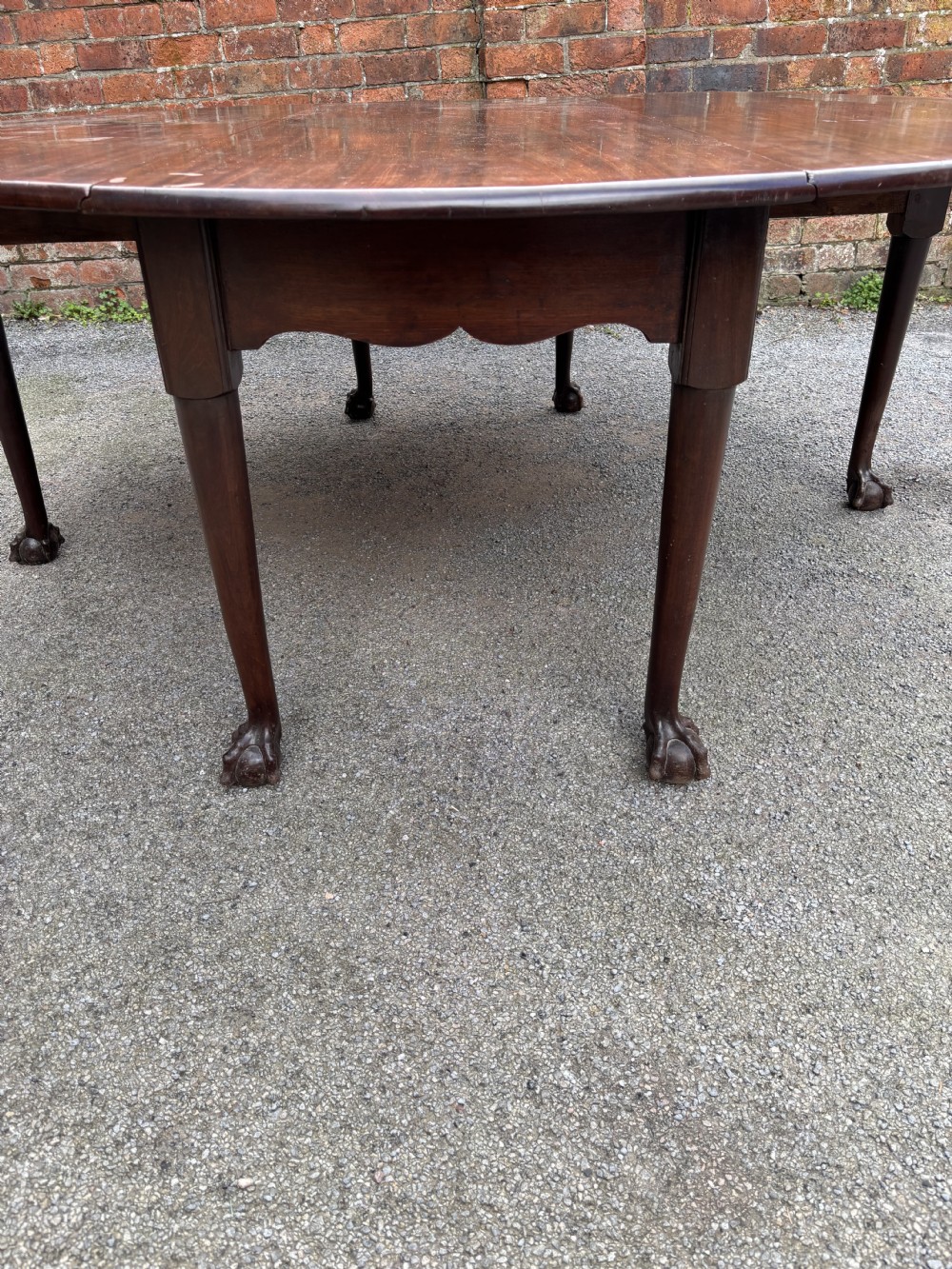 Large Geo II Cuban mahogany gate leg table View VI