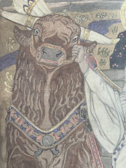 C1900 SYMBOLIST PAINTING OIL ON CANVAS JOHN DUNCAN 18661945 - ADDITIONAL PHOTO 2