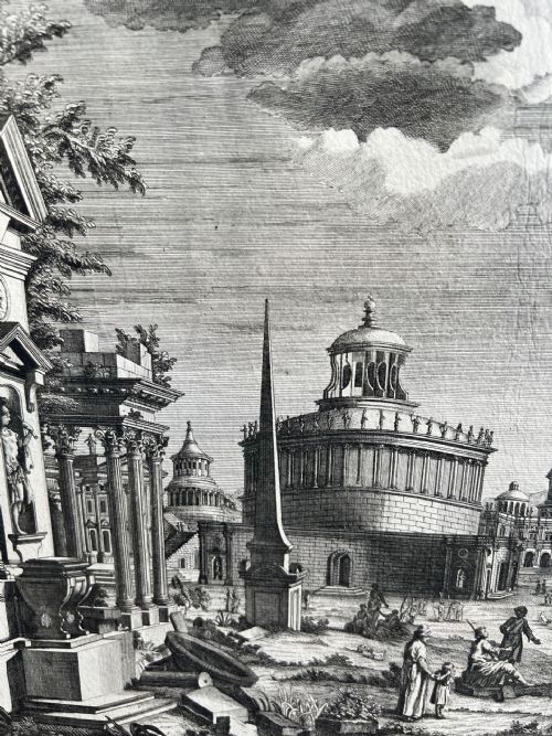 C1790S ENGRAVING CAMO MARZIO ROME ITALY LARGE ENGRAVING BY AMBROGIO ORIO - ADDITIONAL PHOTO 5