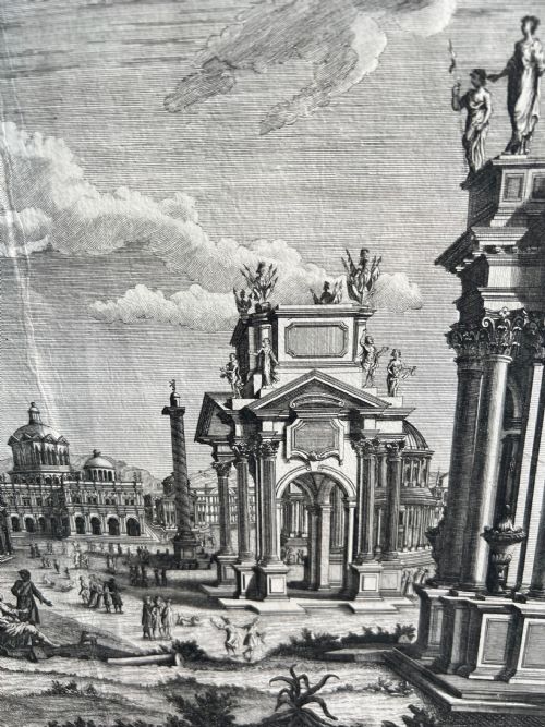 C1790S ENGRAVING CAMO MARZIO ROME ITALY LARGE ENGRAVING BY AMBROGIO ORIO - ADDITIONAL PHOTO 6