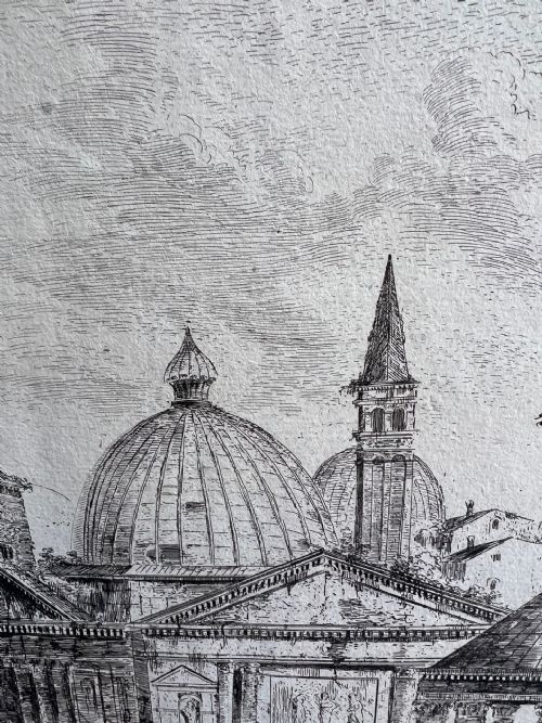 C1770S ETCHING ON PAPER VENETIAN ARCHITECTURAL CAPPRICCIO ZILOTTI 3 - ADDITIONAL PHOTO 9