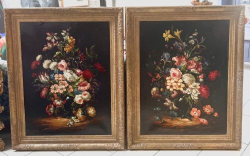 late18thearly 19th century oil on canvas large dutch still lives - CATEGORY: ANTIQUE ART - DATED 18TH CENTURY