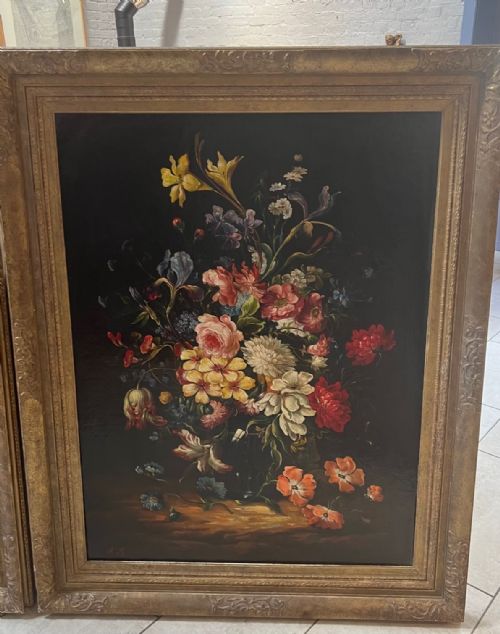LATE18THEARLY 19TH CENTURY OIL ON CANVAS LARGE DUTCH STILL LIVES - ADDITIONAL PHOTO 1
