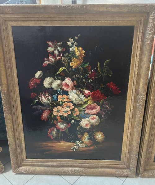LATE18THEARLY 19TH CENTURY OIL ON CANVAS LARGE DUTCH STILL LIVES - ADDITIONAL PHOTO 2