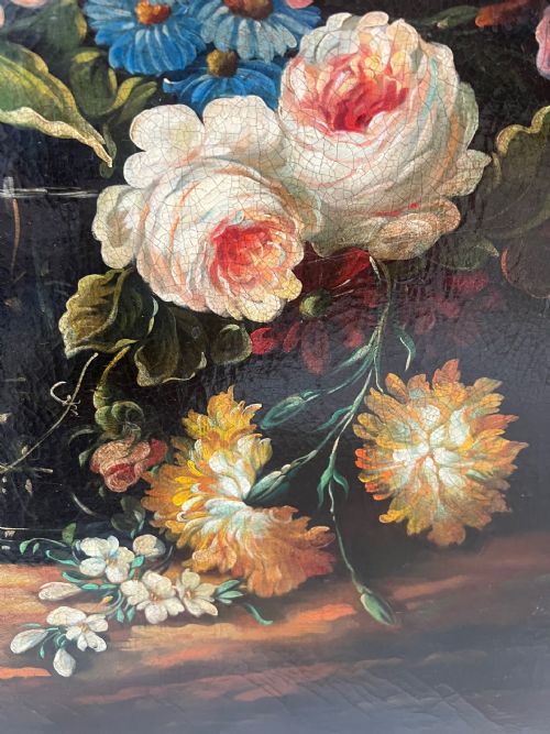 LATE18THEARLY 19TH CENTURY OIL ON CANVAS LARGE DUTCH STILL LIVES - ADDITIONAL PHOTO 4