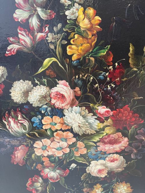 LATE18THEARLY 19TH CENTURY OIL ON CANVAS LARGE DUTCH STILL LIVES - ADDITIONAL PHOTO 6