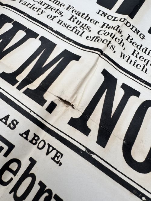 1885 VICTORIAN PRINTED AUCTION POSTER GRAVEL HILL LUDLOW SHROPSHIRE 2 - ADDITIONAL PHOTO 4