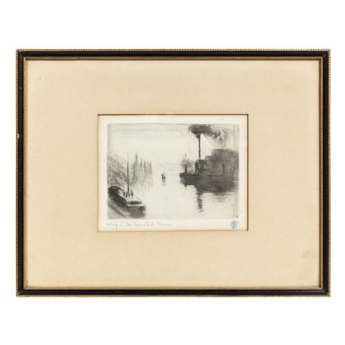 CAMILLE PISSARRO FRENCH 18301903 L'LE LACROIX ROUEN ETCHING 1907 SIGNED - ADDITIONAL PHOTO 11
