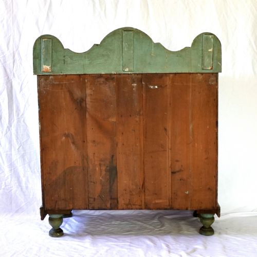 ANTIQUE TYROLEAN PAINTED FOLK CHEST OF DRAWERS - ADDITIONAL PHOTO 3