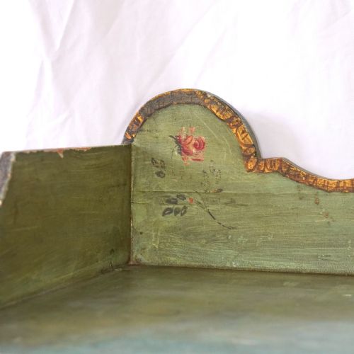 ANTIQUE TYROLEAN PAINTED FOLK CHEST OF DRAWERS - ADDITIONAL PHOTO 8