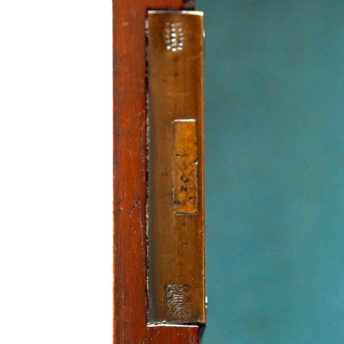 RARE REGENCY MAHOGANY CIRCULAR TAMBOUR LINEN PRESS CABINET - ADDITIONAL PHOTO 22