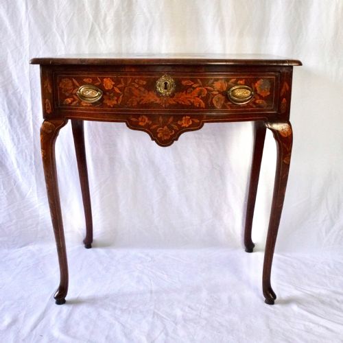 19TH CENTURY DUTCH MARQUETRY INLAID SIDE TABLE - ADDITIONAL PHOTO 2