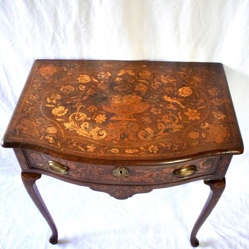 19TH CENTURY DUTCH MARQUETRY INLAID SIDE TABLE - ADDITIONAL PHOTO 3