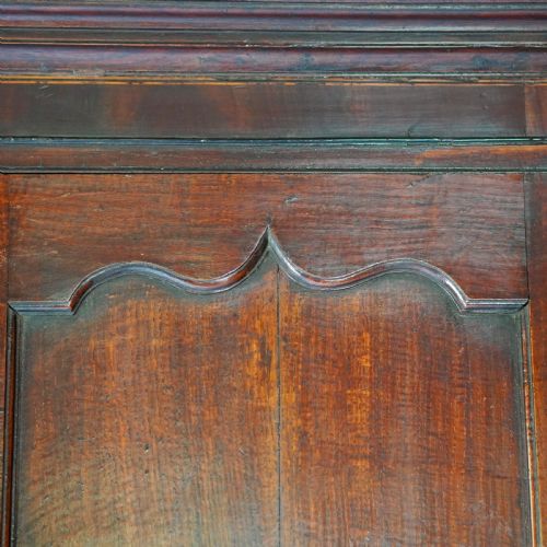 LARGE GEORGE II OAK DOUBLE FLOORSTANDING CORNER CUPBOARD - ADDITIONAL PHOTO 22