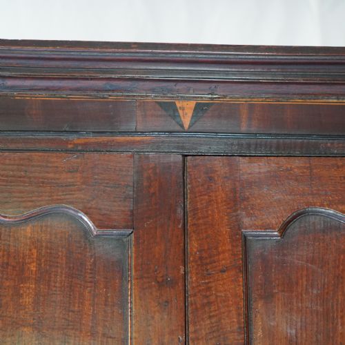 LARGE GEORGE II OAK DOUBLE FLOORSTANDING CORNER CUPBOARD - ADDITIONAL PHOTO 23
