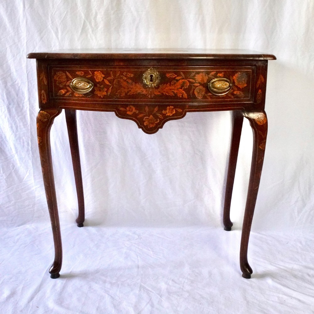 19th Century Dutch Marquetry Inlaid Side Table View III